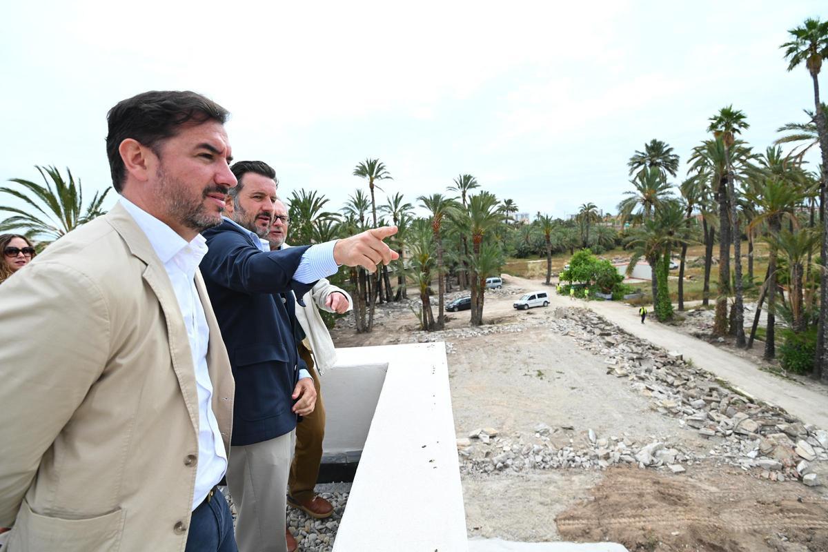 Ruz ha comprobado junto al edil Guilabert el estado de las obras del Hort del Gat