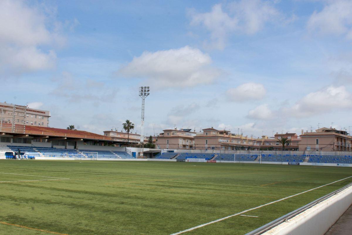 Imagen de un campo de fútbol de la provincia de Castellón.