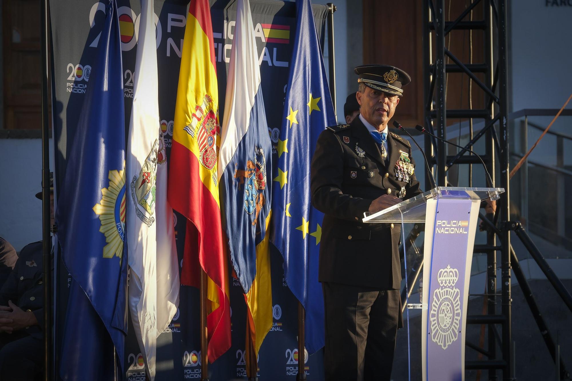 27-09-2024 SAN BARTOLOMÉ DE MASPALOMAS. Acto por el Día de la Policía Nacional, junto al Faro de Maspalomas  | 27/09/2024 | Fotógrafo: Andrés Cruz