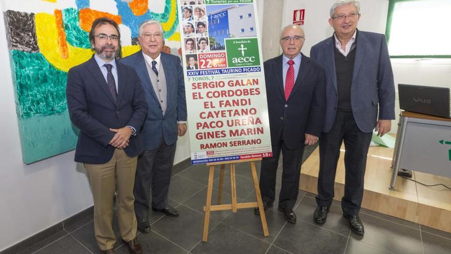 Pedro Rivera, Agustín Navarrete, Ángel Bernal y Manuel Molina.