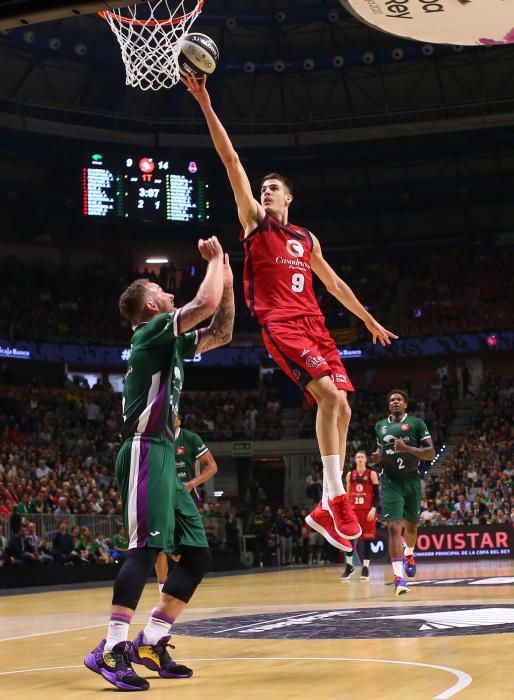 Victoria del Unicaja ante el Zaragoza en la Copa del Rey 2020.