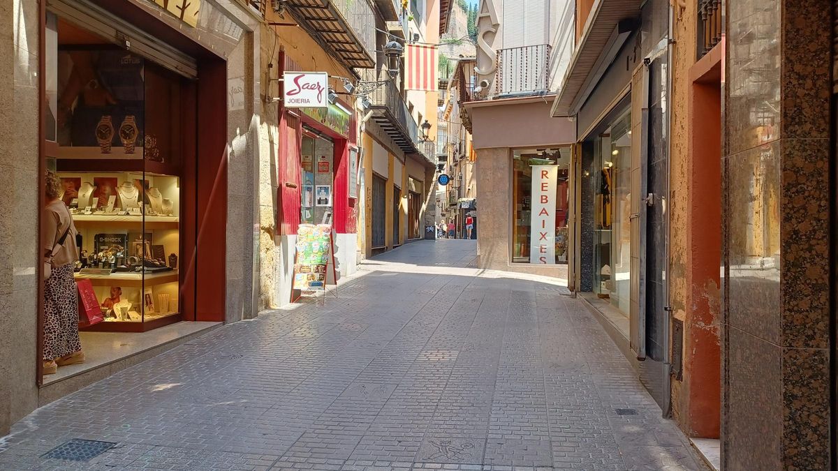 Vista del carrer Major de Berga