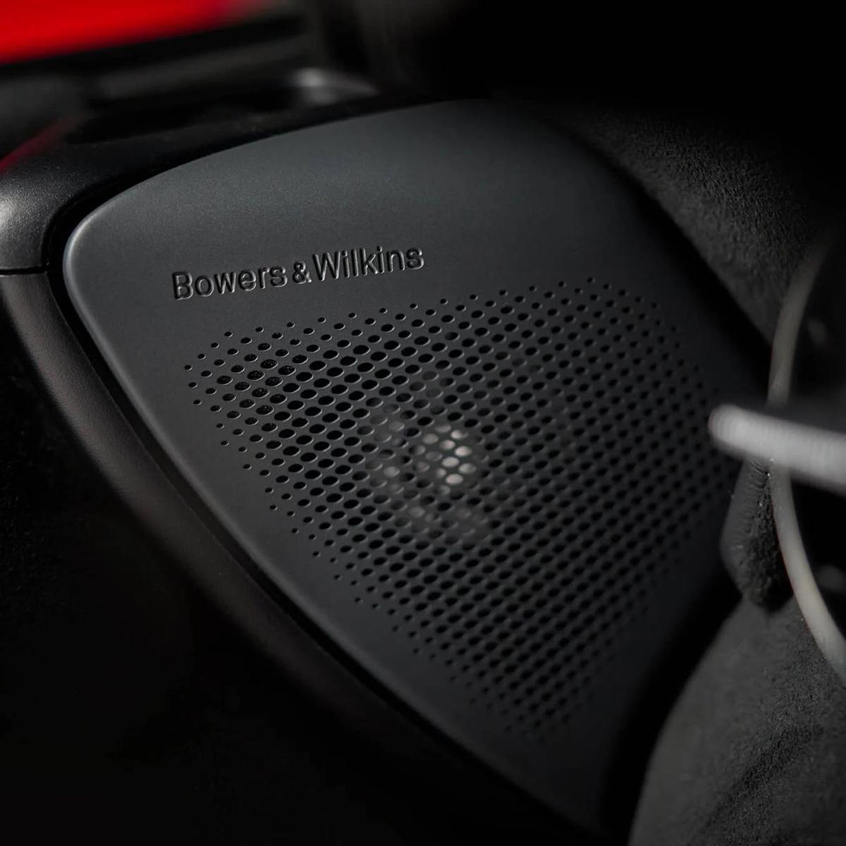 Bowers & Wilkins speakers fitted to the McLaren