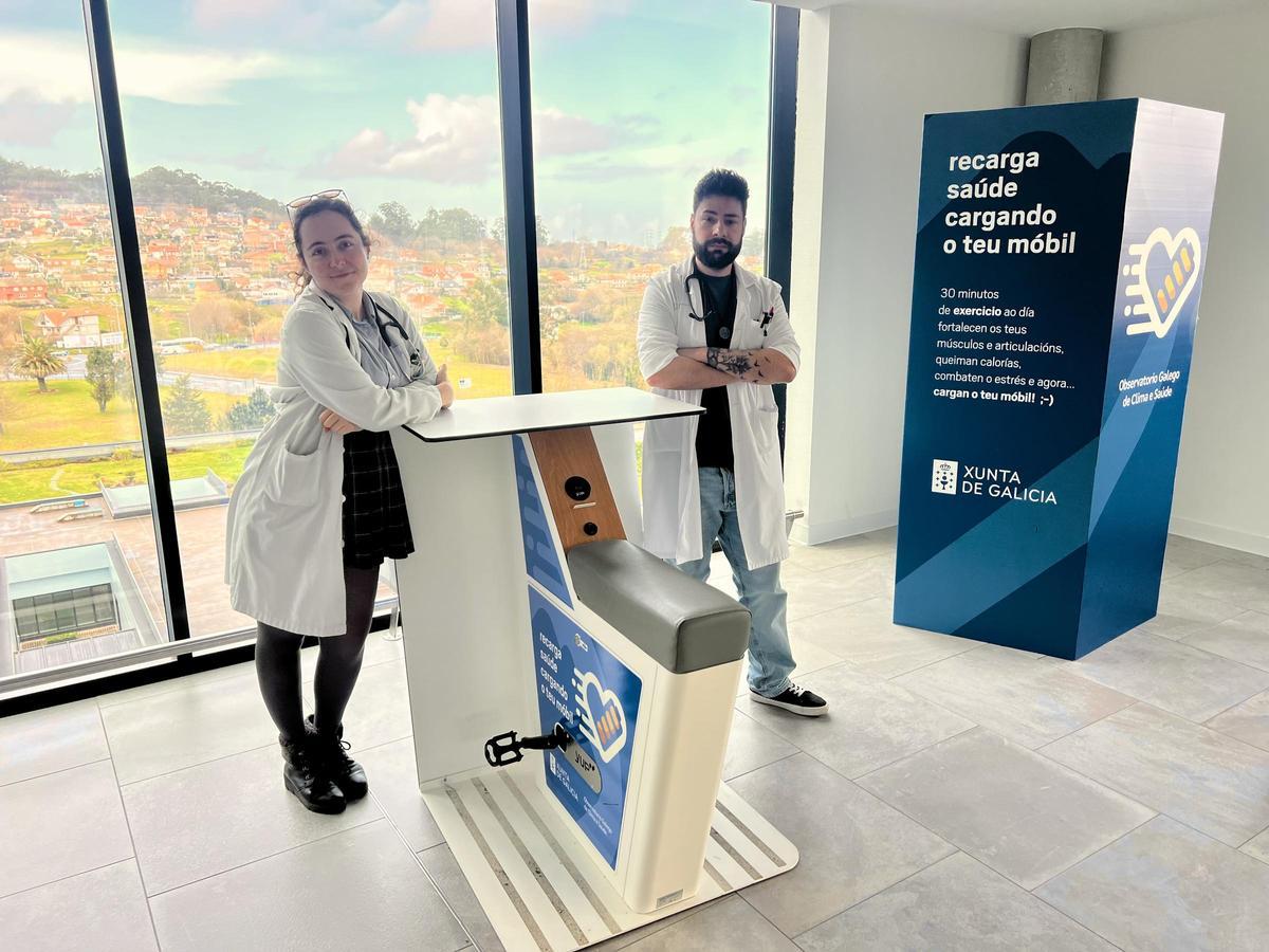 Los autores del trabajo, Eva Diz y Pablo Díaz.