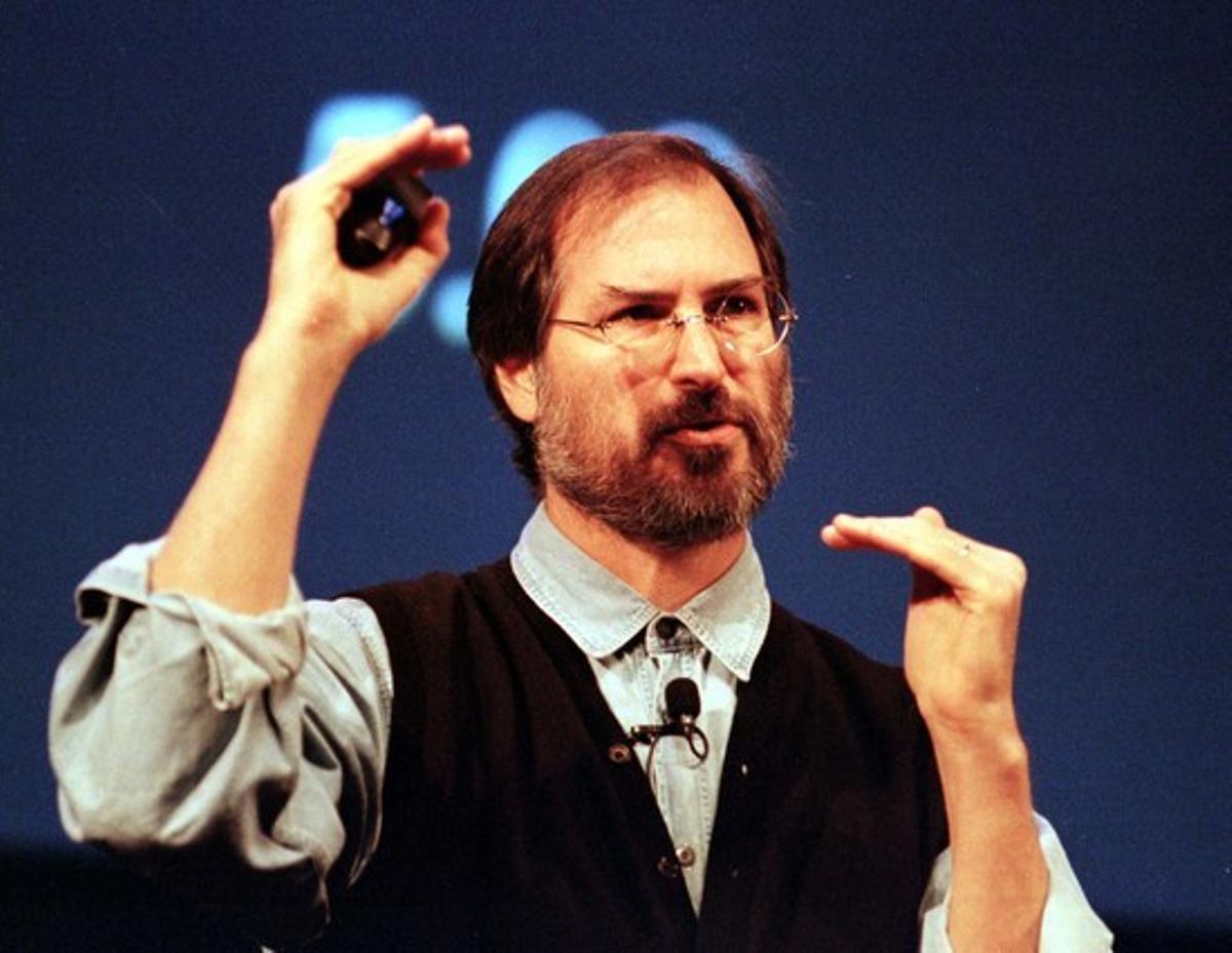 Steve Jobs, el 1997, un any després de tornar a agafar les regnes d’Apple. Steve Jobs, el 1997, un any després de tornar a agafar les regnes d’Apple.