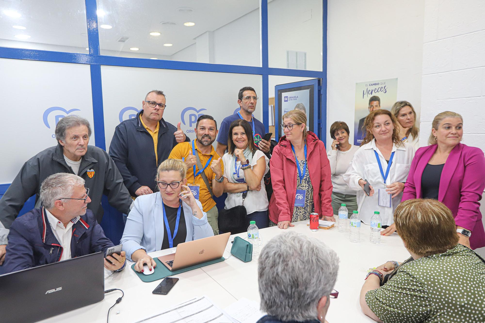 PP y VOX celebran sus resultados electorales en Orihuela