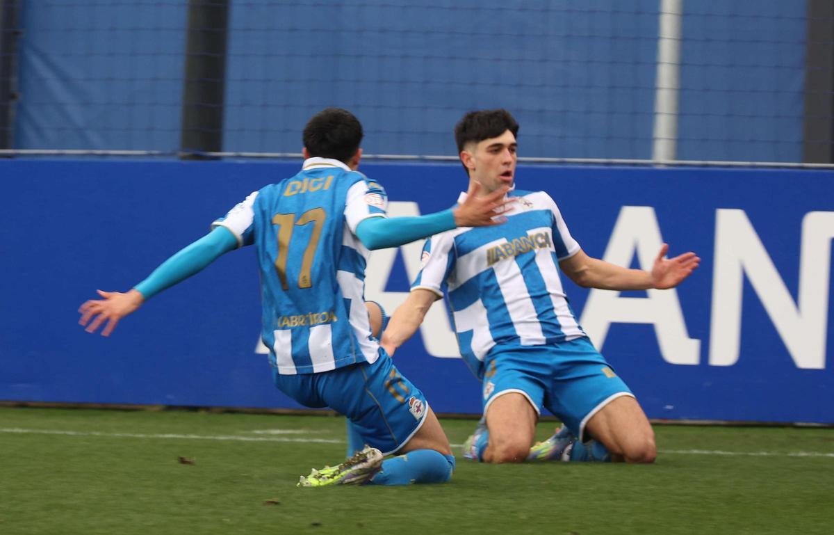 El Dépor juvenil se impone al Rayo (4-1) y avanza a cuartos en la Copa del Rey