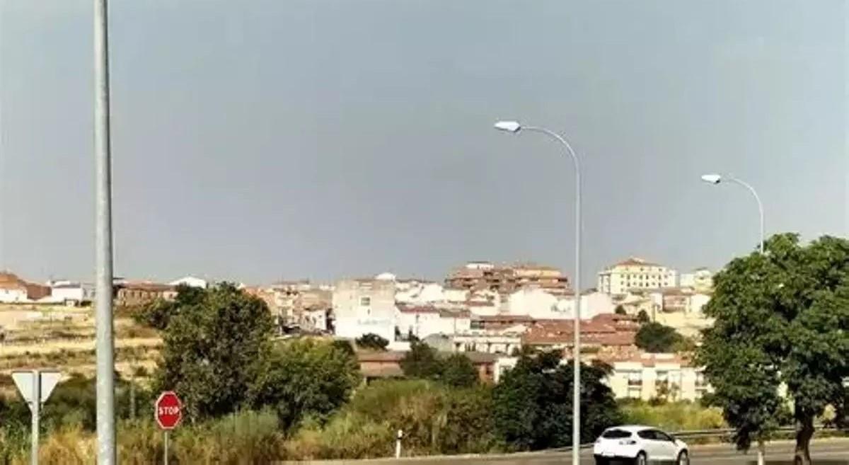 Bloques de viviendas del casco urbano de Coria.