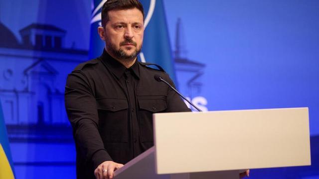 El presidente de Ucrania, Volodimir Zelenski,.