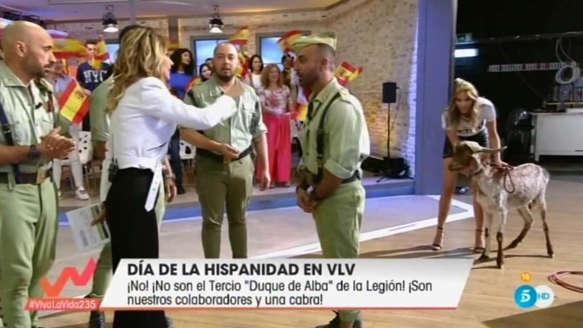 La cabra no quiso entrar en ’Viva la vida’.