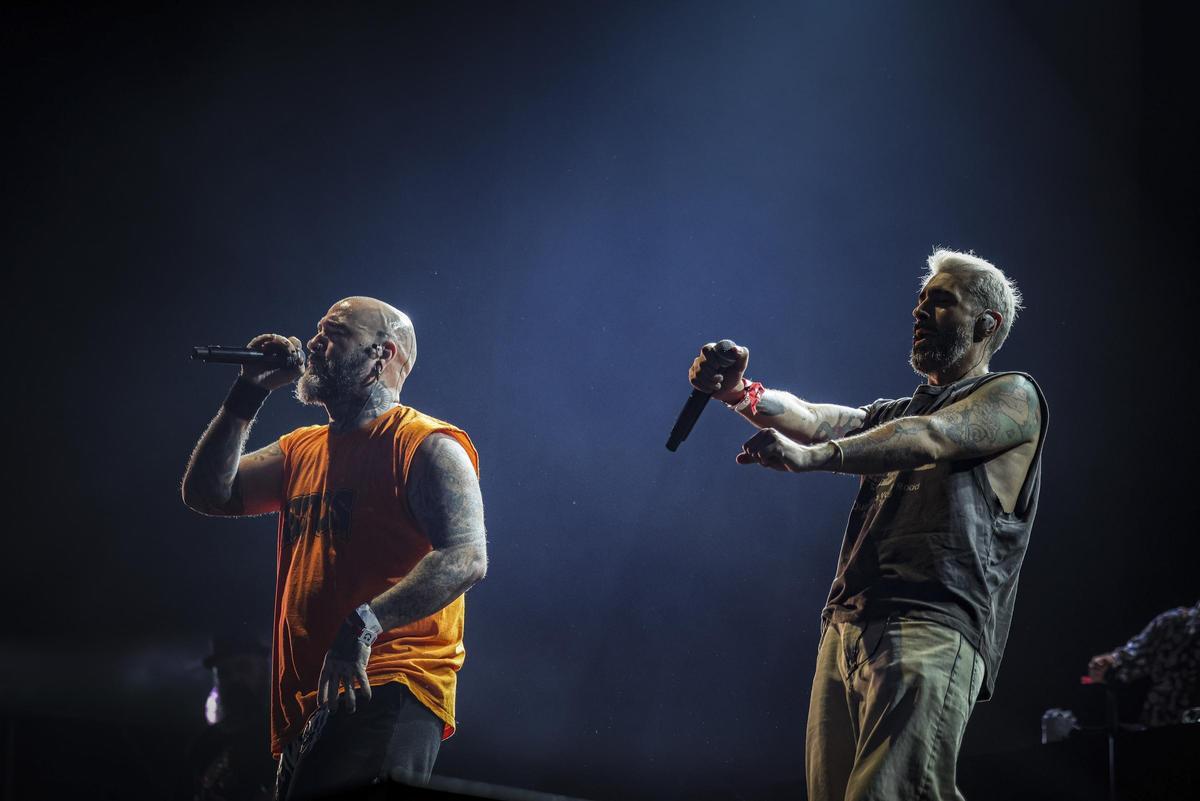 Uno de los momentos del concierto de Rayden en el Festival Cruïlla.