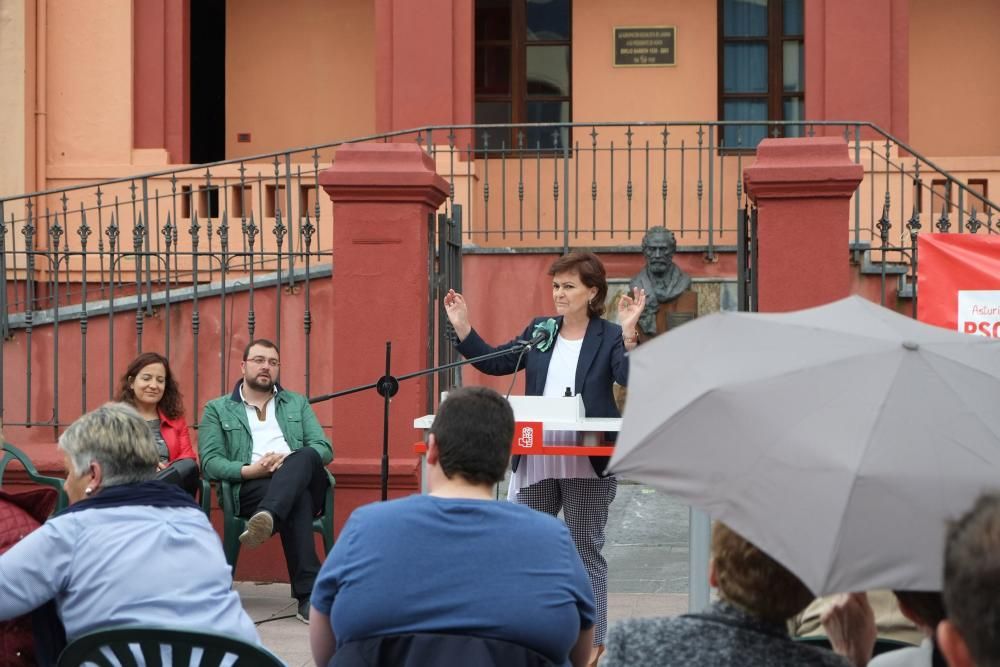 Mitín de apoyo a Pedro Sánchez en Laviana