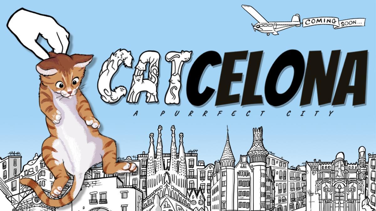 La portada del videojoc 'Catcelona'