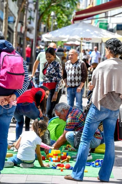 TELDE. SAN GREGORIO. TELDE. Telde cambia la hora. En la zona comercial abierta de San Gregorio se celebra el cambio de hora con diversas actividades. Hay ludoparque gigante, tiro con arco para niños, feria de artesanía, karts, entre otros.  | 30/03/2019 | Fotógrafo: Juan Carlos Castro