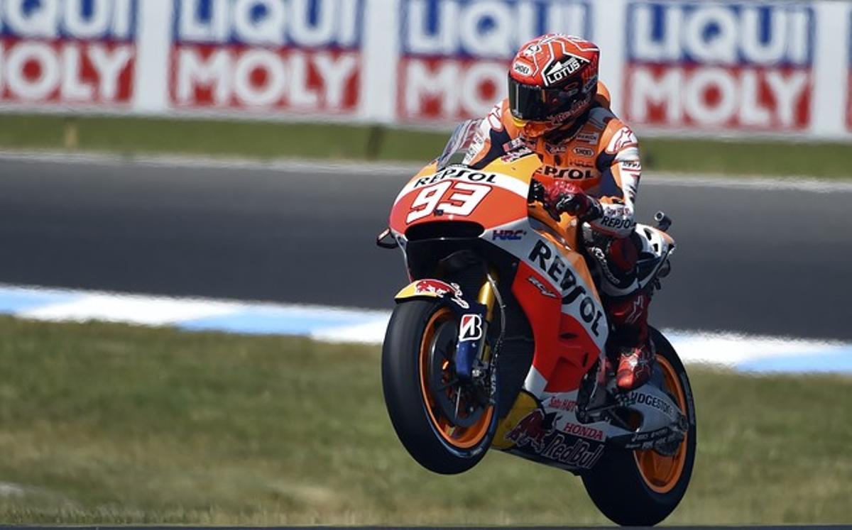 Las imágenes  del GP de Australia de motociclismo
