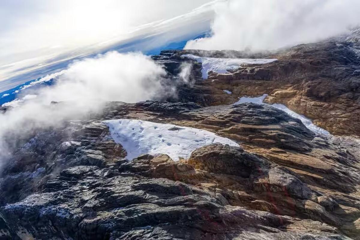 Últimos restos existentes del glaciar
