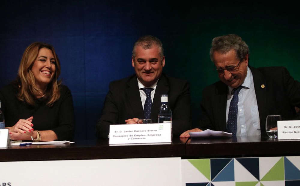 El Palacio de Congresos de Málaga acoge el acto institucional de celebración del aniversario de la tecnópolis malagueña, con la presencia de la presidenta de la Junta