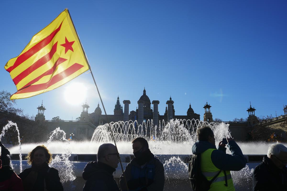 Protestas por la celebración de la cumbre España-Francia en Barcelona