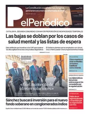 La portada de EL PERIÓDICO del 17 de febrero de 2026