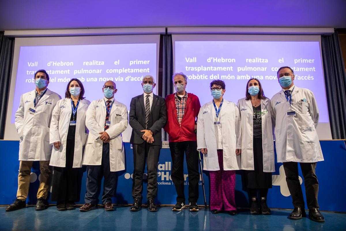 Primer trasplante de pulmón robótico en el mundo en el Hospital Vall dHebron