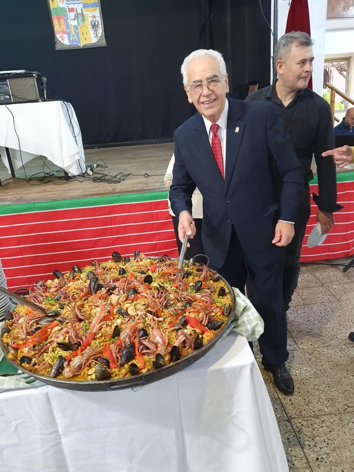 Detalle de la paella del menú.
