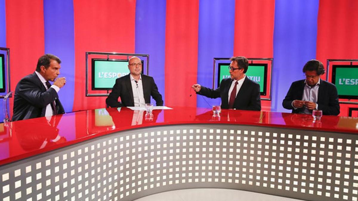 Segundo debate electoral entre Laporta, Benedito y Freixa