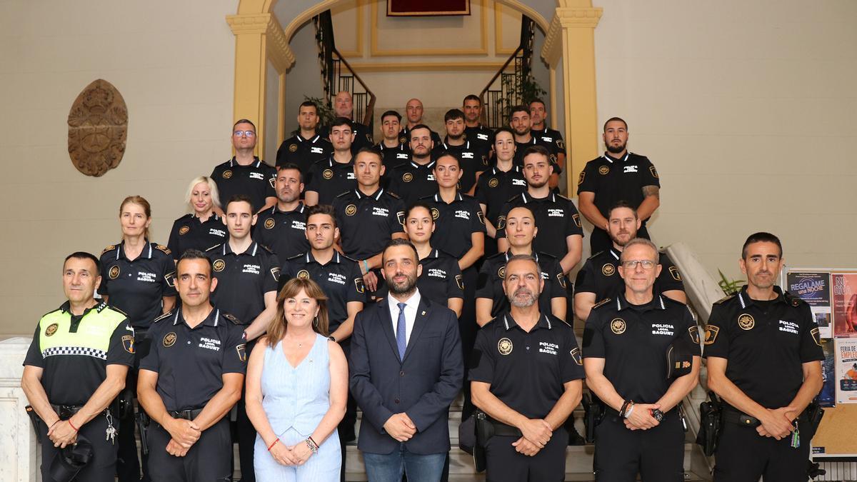 Presentación nuevos integrantes Policía Local de Sagunt.