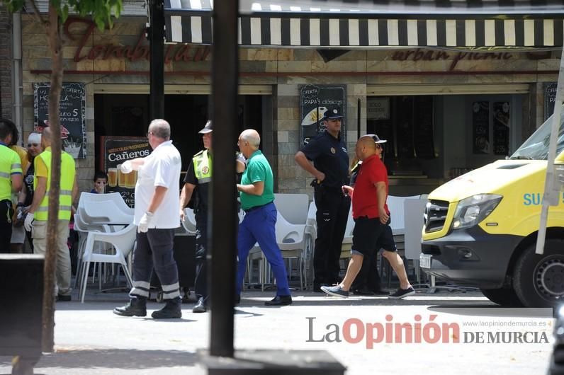 Cae parte del ficus de Santo Domingo en Murcia