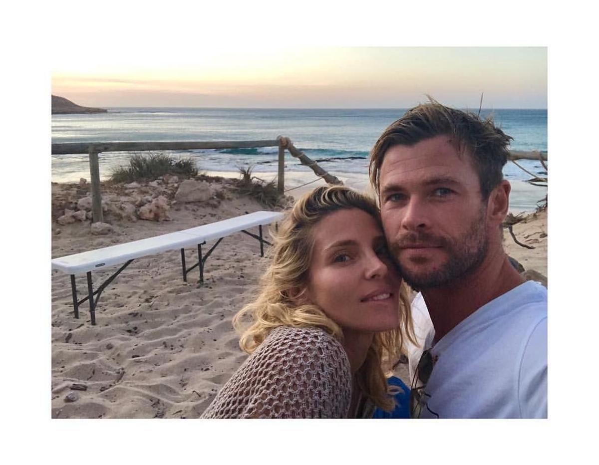 Elsa Pataky y Chris Hemsworth en Western Australia