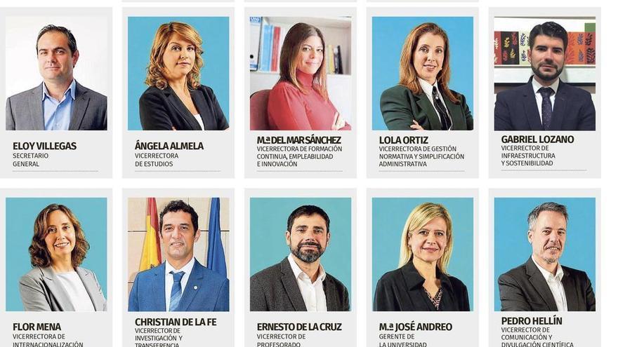 Estas son las nuevas caras del equipo de rectorado de la Universidad de Murcia