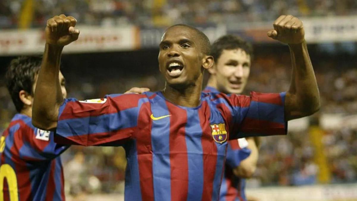 El gol de Samuel Eto'o en Vigo (en la segunda mitad) dio lustre a la Liga 2005-06 conquistada por el FC Barcelona en el descanso