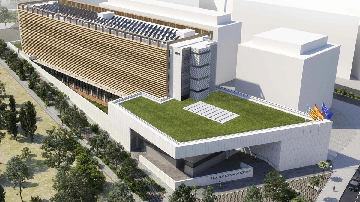 El proyecto del nuevo Palacio de Justicia de Torrent.
