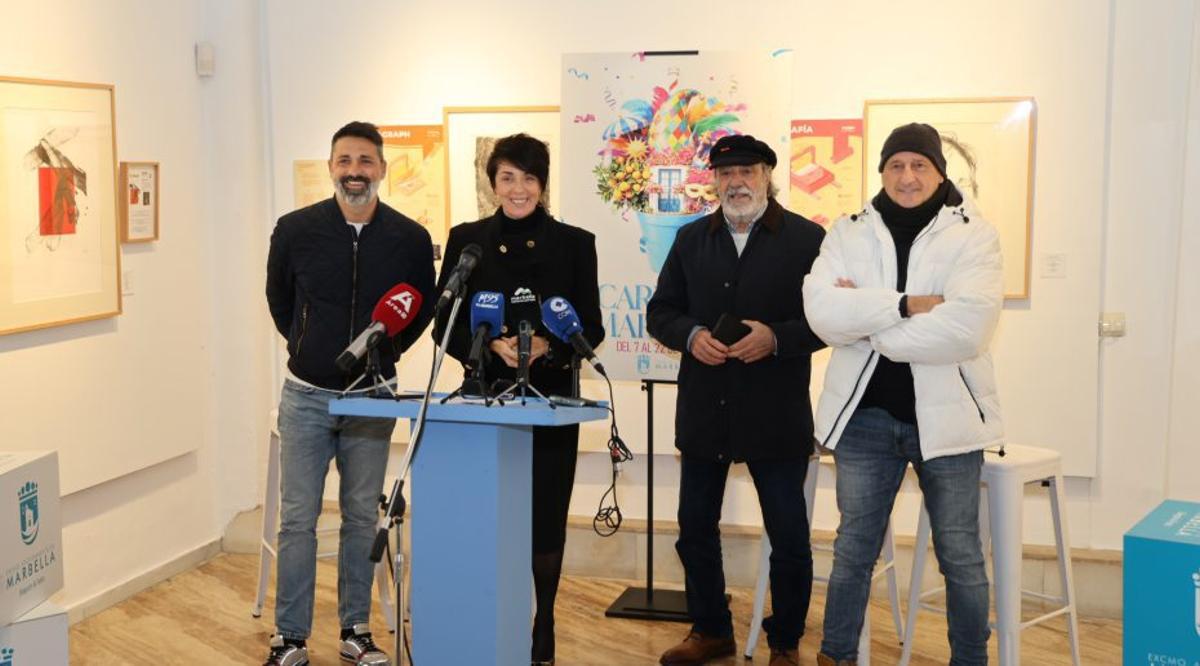 Presentación, ayer, del carnaval de Marbella.