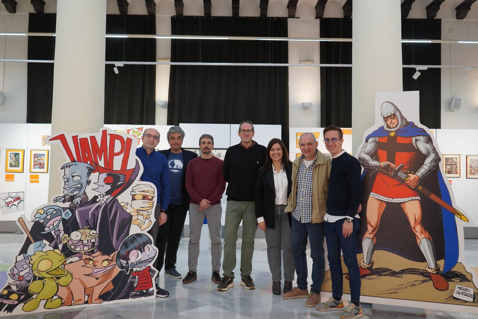 Así es la exposición sobre el cómic que se puede visitar en la Casa de la Cultura de Xàtiva