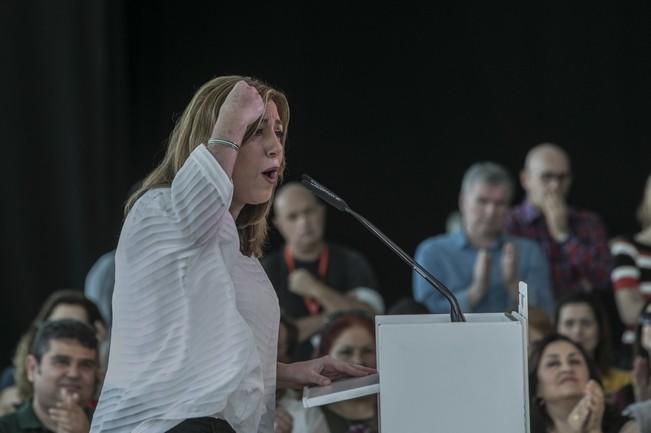 02/04/2017  POLÍTICA  mitin de Susana Díaz en la cascada para postularse como secretaria General del psc psoe celebrado en la cascada tenerife