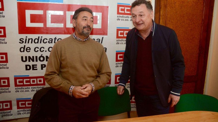 José Luis García Pedrosa con Ramón Piñeiro, de Comisiones Obreras. | Rafa Vázquez