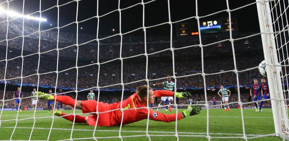 El Barça goleja el Celtic al Camp Nou