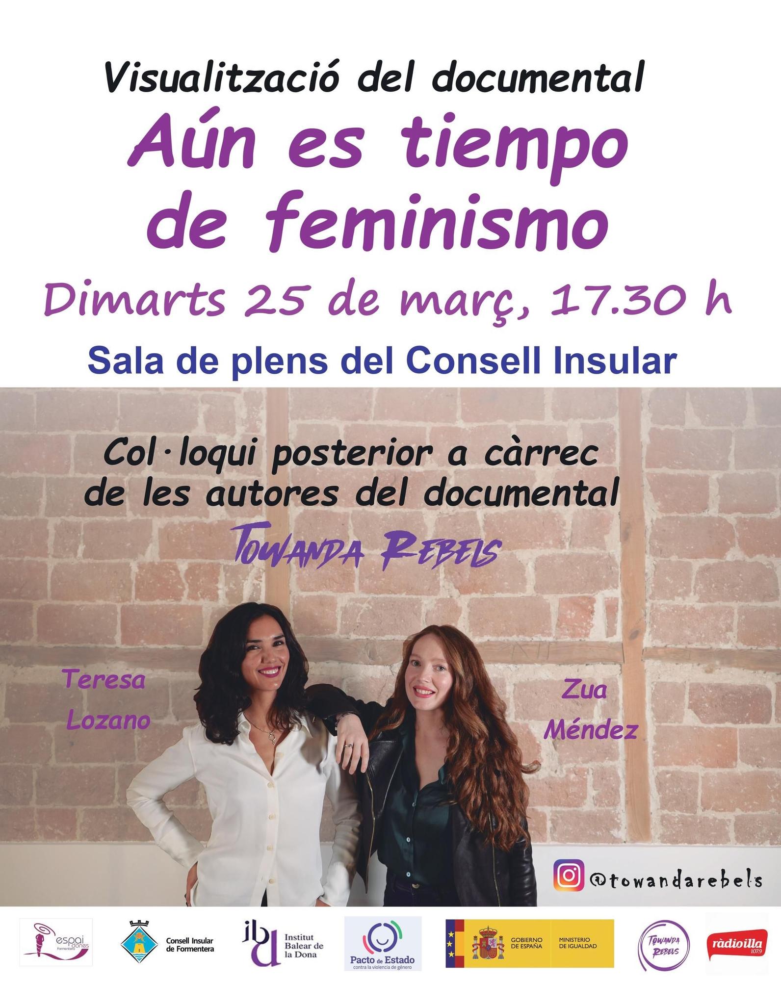 El cartel de 'Aún es tiempo de feminismo'