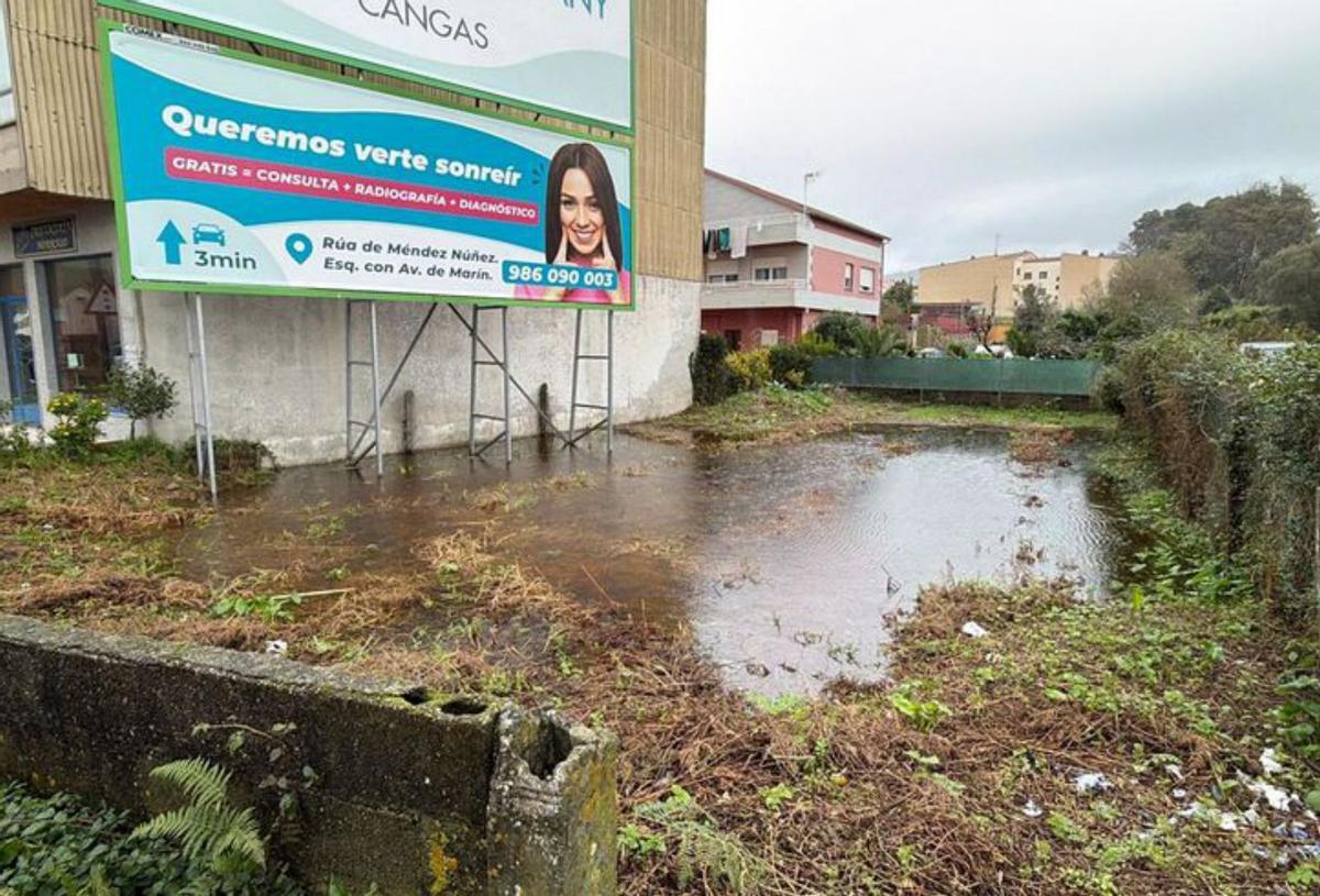 Fincas anegadas en el entorno del río Saíñas.
