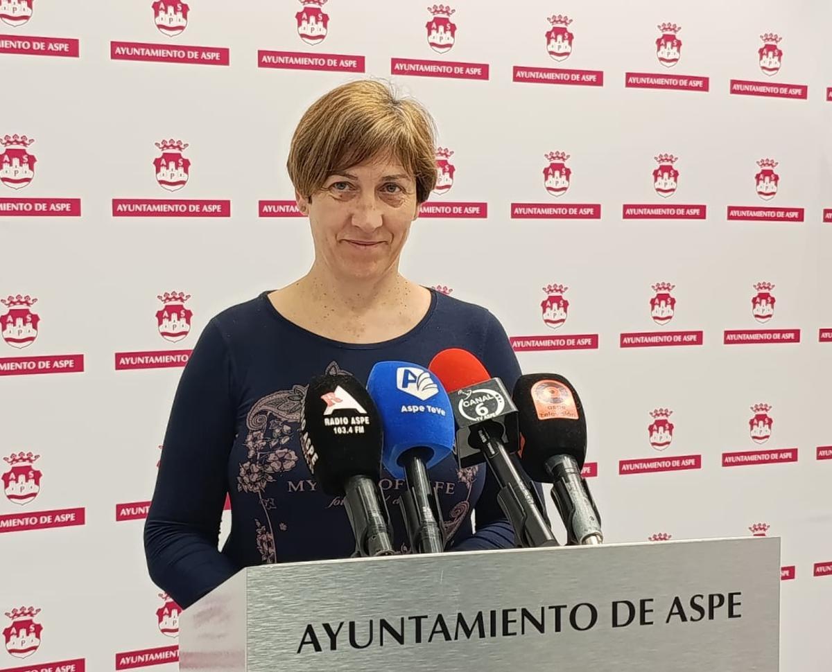 La concejala de Sanidad de Aspe, Yolanda Moreno.