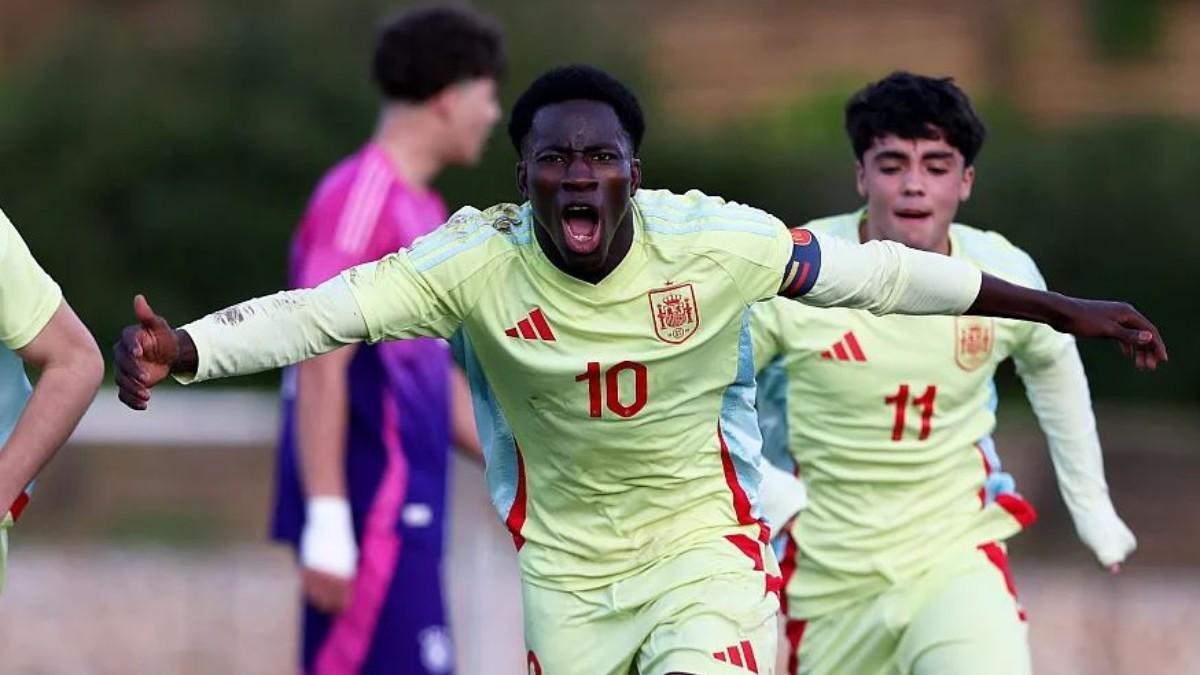 Ebrima marcó ante Alemania