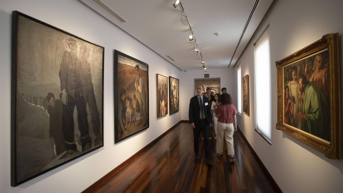 Sala dedicado al arte de los siglos XIX y XX en el Museo de Bellas Artes de València.