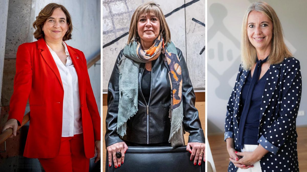 Ada Colau (Comuns, BCN); Núria Marín (PSC, L'Hospitalet); Mireia Ingla (ERC, Sant Cugat)