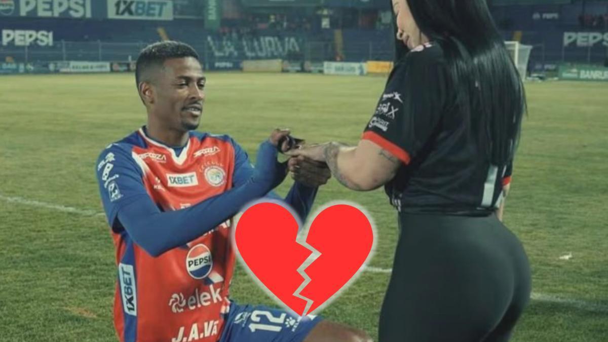 El futbolista Derrickson Quirós le propuso matrimonio a su novia, pero el compromiso duró tan solo 72 horas.