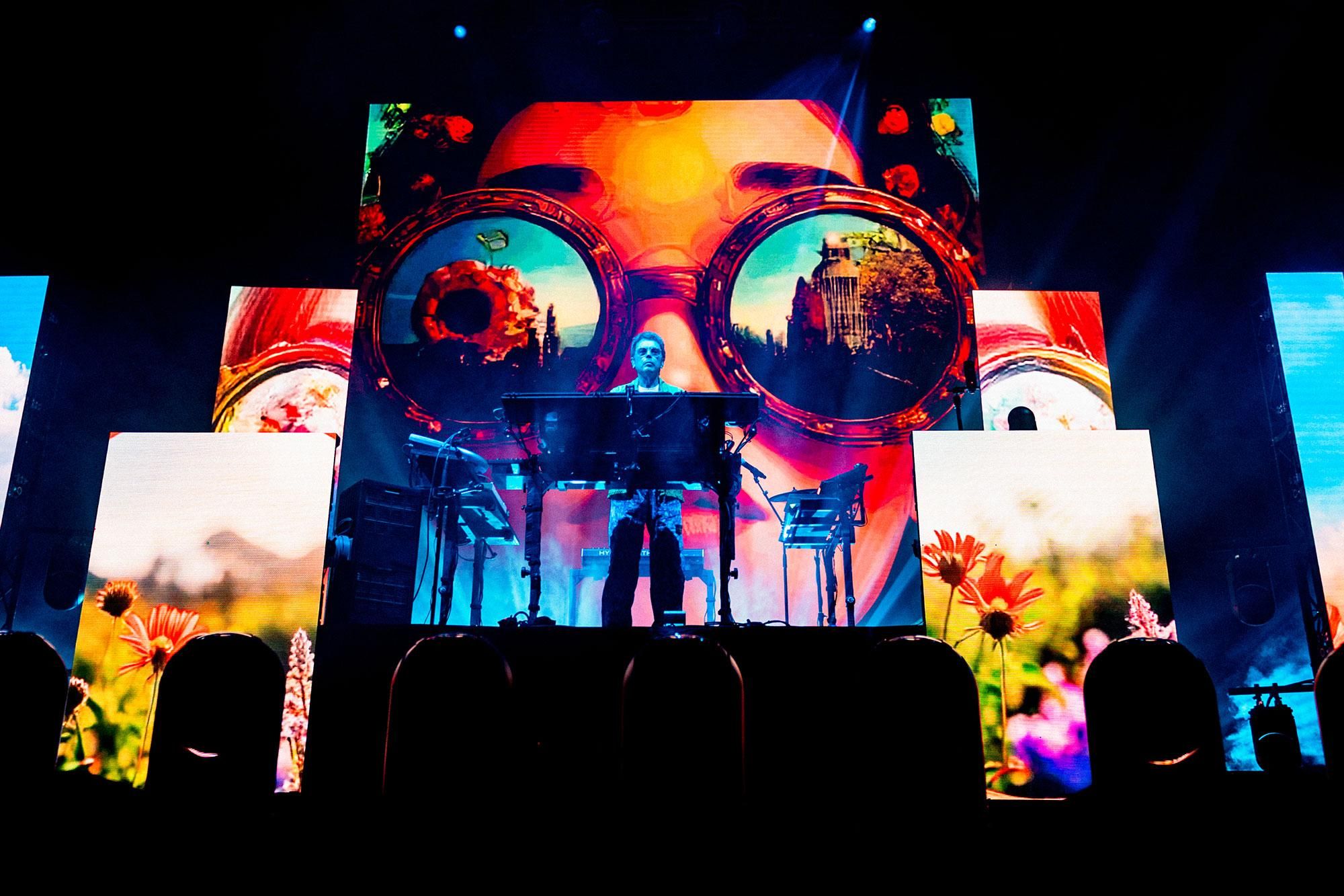 Concierto de Jean-Michel Jarre en la Plaza de España.