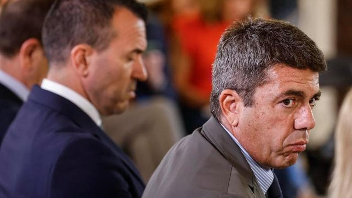 Carlos Mazón y Vicent Mompó, el pasado martes.