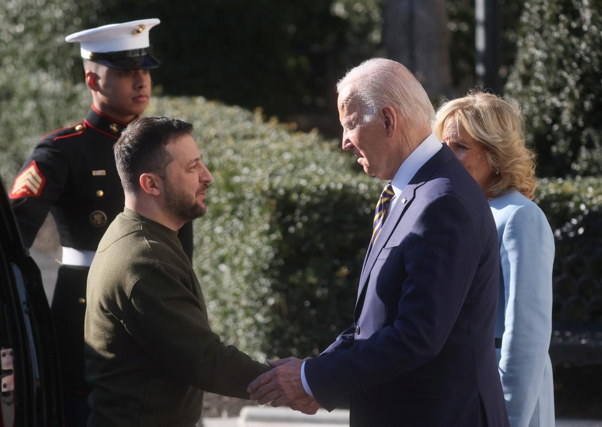 Zelenski llega a Washington para reunirse con Biden