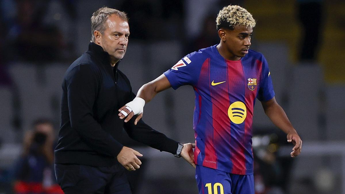 Flick, claro con los rumores sobre la alineación de Lamine ante el PSG: "Quien te ha dicho esto miente"