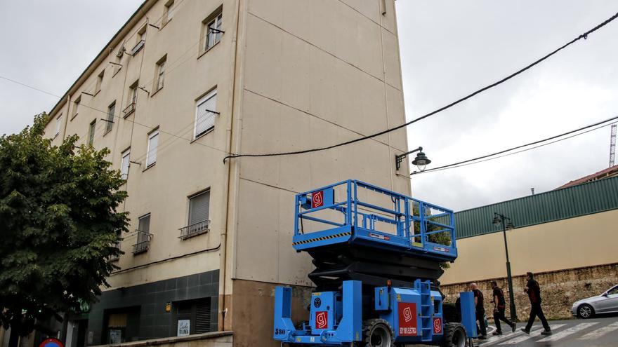 La lluvia retrasa en Alcoy el inicio de Urban Skills y sus murales