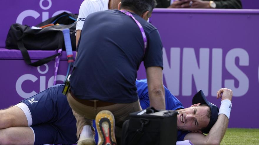 Andy Murray se despide de Queen&#039;s lesionado